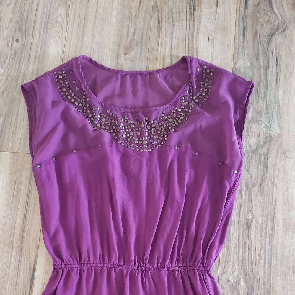 Purple mini dress